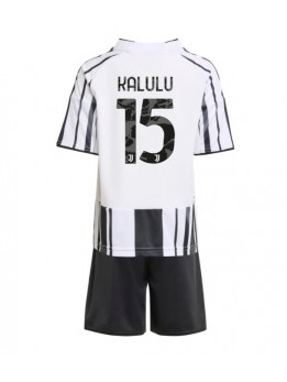 Billige Juventus Pierre Kalulu #15 Hjemmedraktsett Barn 2025-26 Kortermet (+ Korte bukser)